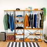 guarda roupas industrial closet modular carvalho e preto 2