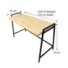 mesa para escritorio industrial steel 124 cm natural e preto 2