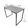 mesa para escritorio 96cm style industrial natural e preto 5