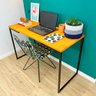 mesa para escritorio 120cm style industrial carvalho e preto 1