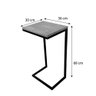 mesa lateral de apoio para sofa style industrial natural e preto 6