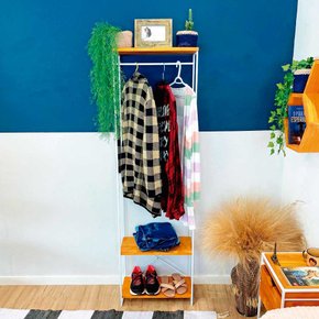 arara armario modular industrial slim carvalho e branco 1