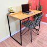 mesa para escritorio de ferro e madeira 96cm style industrial nozes e preto 2 web