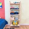 Estante Infantil Montessoriana 5 Prateleiras de Madeira Natural