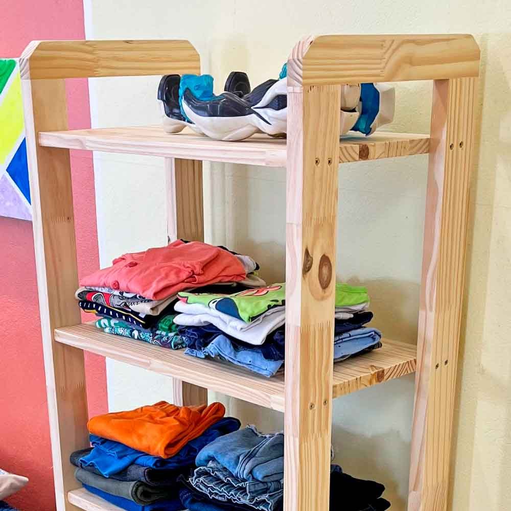 estante infantil montassoriana 5 prateleiras de madeira natural 4 web