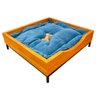 cama baixa pet industrial p com pelucia azul carvalho e preto 4 web