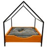 cama casinha pet industrial p com pelucia cinza carvalho e preto 4 web