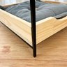 cama casinha pet industrial p com pelucia cinza natural e preto 7 web