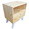 mesa lateral de madeira woods dual prateleira e gaveta natural e branco 6 web