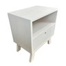 mesa lateral de madeira woods dual prateleira e gaveta branco 3