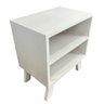 mesa lateral de madeira woods dual prateleira branco4