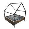 cama casinha pet industrial p com pelucia cinza tabaco e preto2