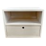 Nicho Dual de Madeira com 1 Prateleira e 1 Gaveta Branco
