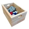 Caixotinho Multiuso Pequeno de Madeira Pinus Natural