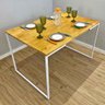 mesa de jantar de ferro e madeira 4 lugares style industrial nozes e branco5