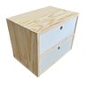 nicho dual de madeira com gaveta natural e branco3