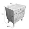 mesa lateral de madeira woods dual gaveteiro branco e natural7