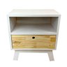 mesa lateral de madeira woods dual prateleira e gaveta branco e natural4