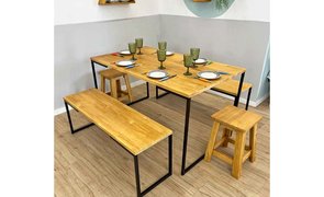 mesa de jantar em madeira