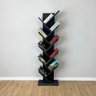 estante de madeira para livros tree alta preto7