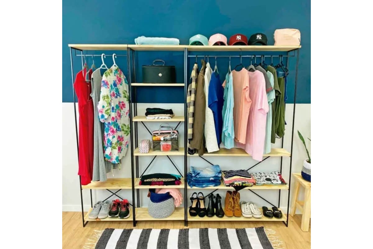 arara de roupa modular