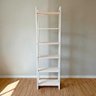 Estante 6 Prateleiras de Madeira Pinus Linea Slim Branco