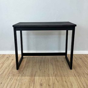 mesa escritorio de madeira pinus linea preto4