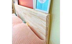 cabeceira de cama de madeira