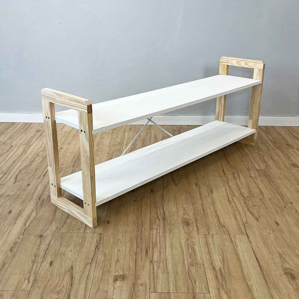 rack de tv de madeira pinus linea branco e natural6