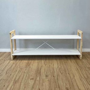 rack de tv de madeira pinus linea branco e natural7