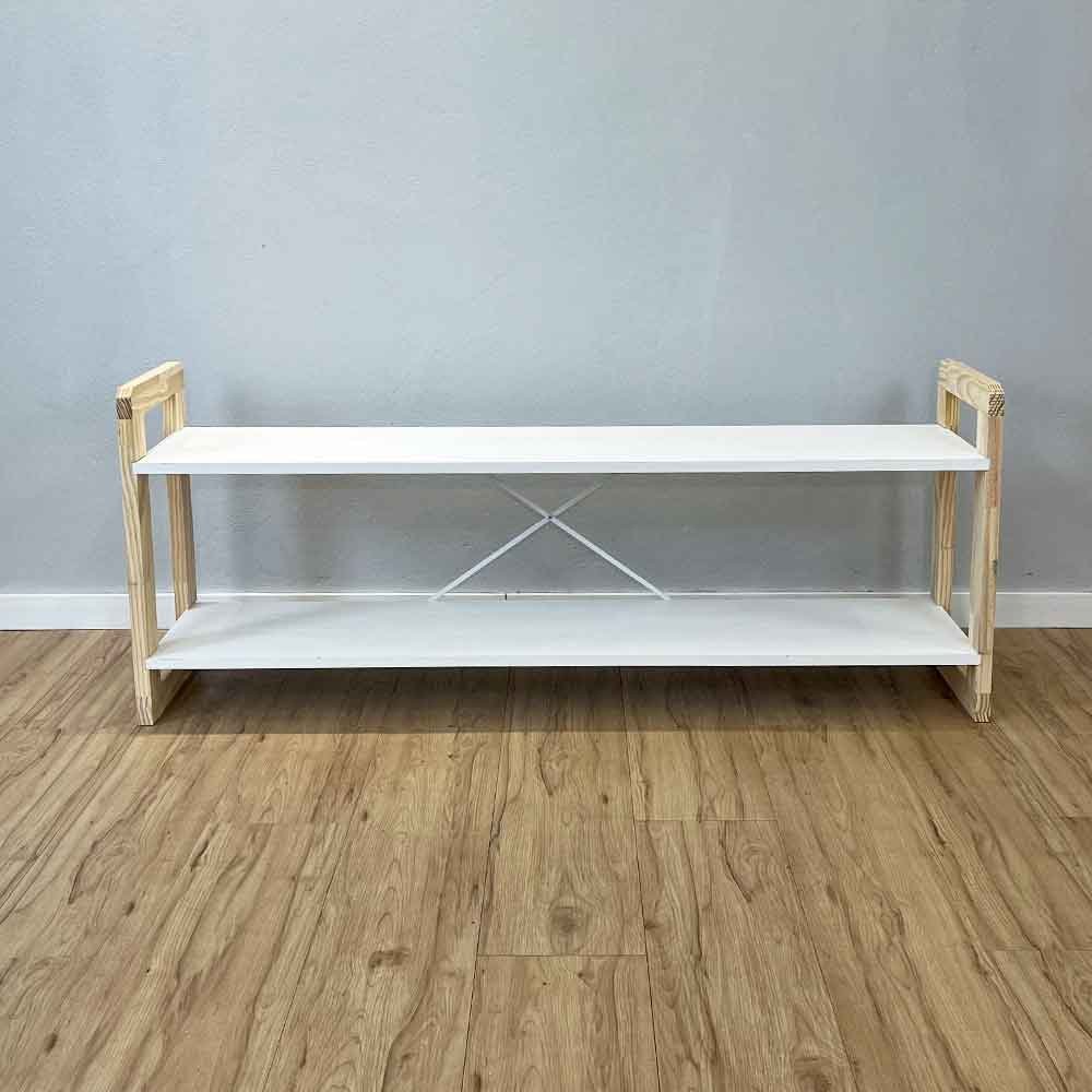 rack de tv de madeira pinus linea branco e natural7