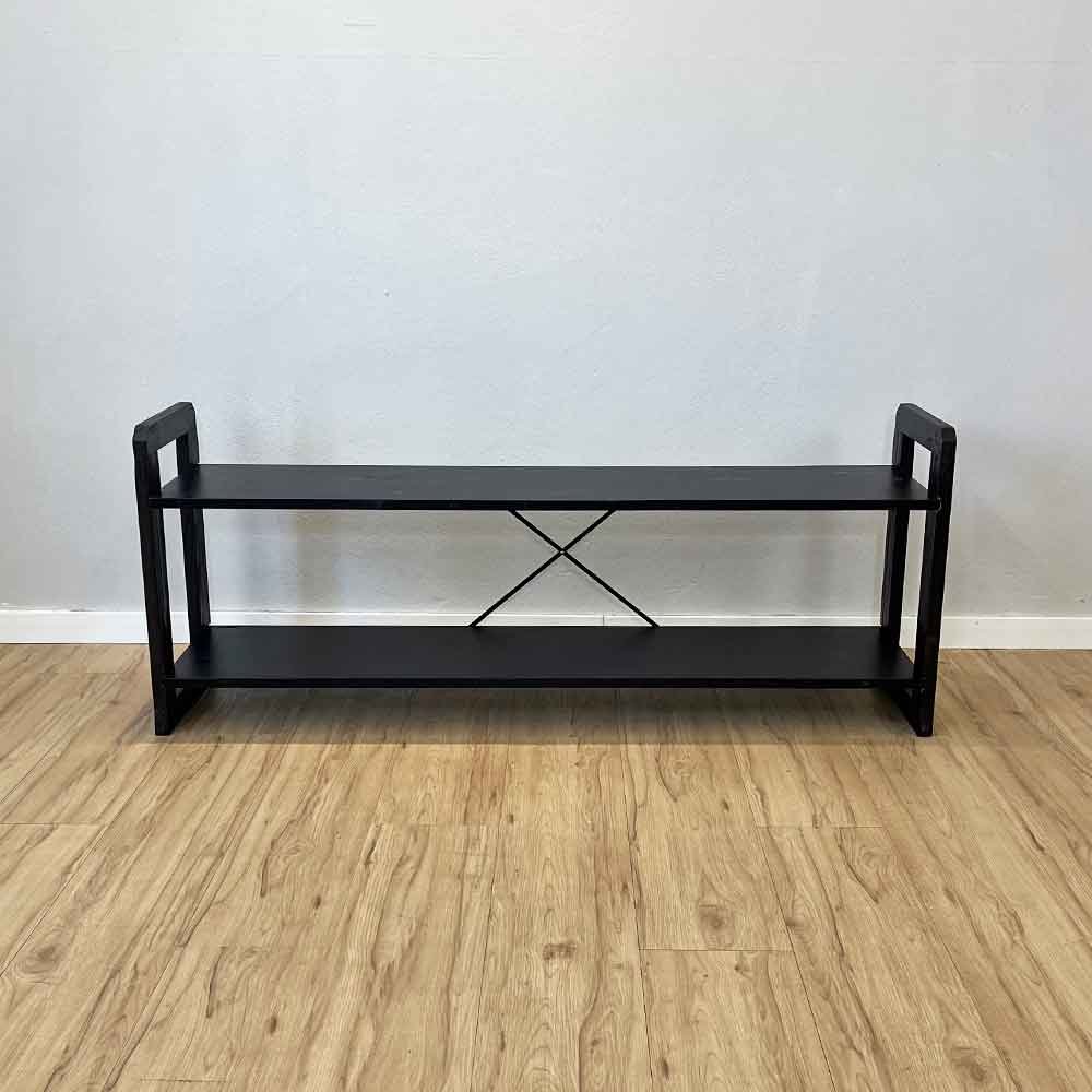 rack de tv de madeira pinus linea preto7