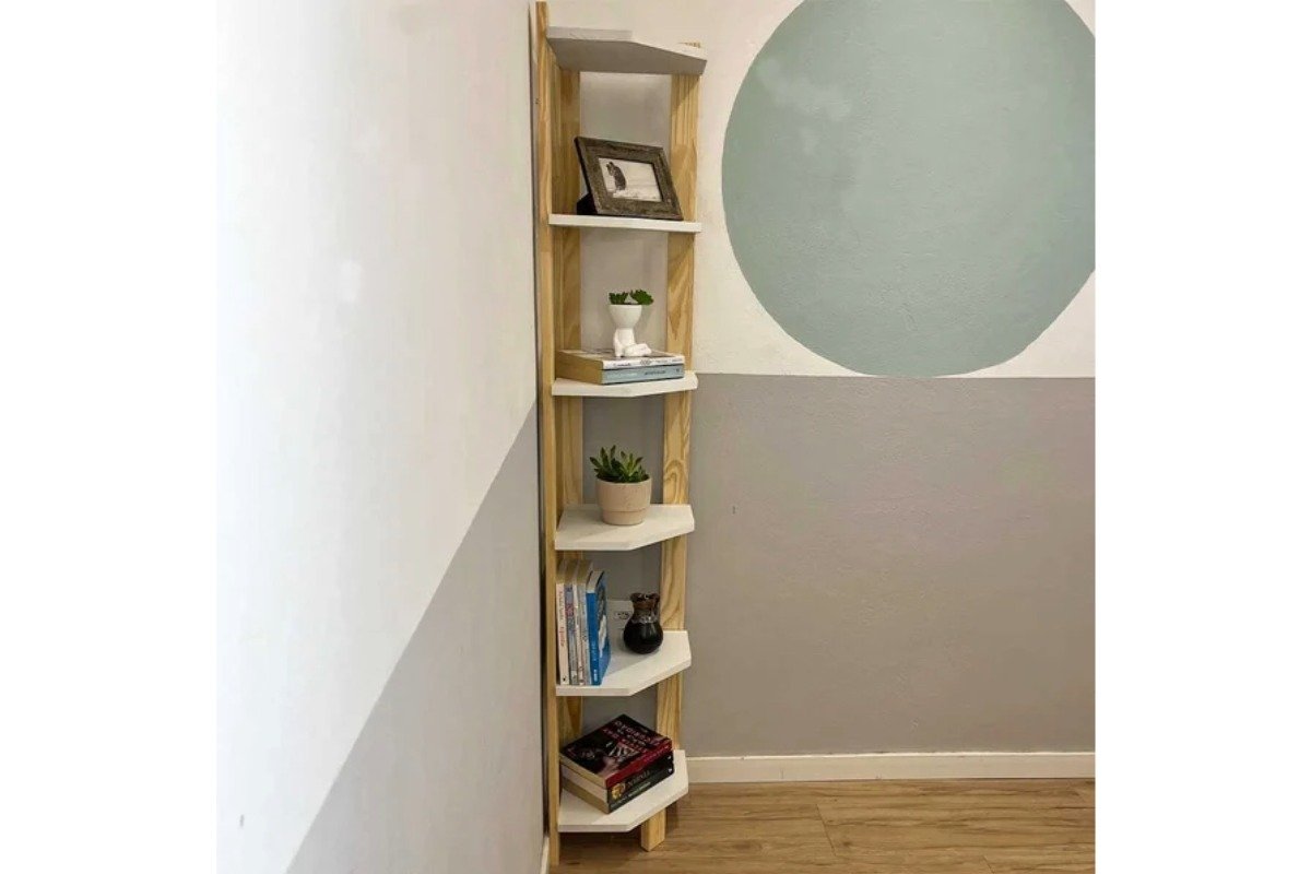 estante de madeira des canto