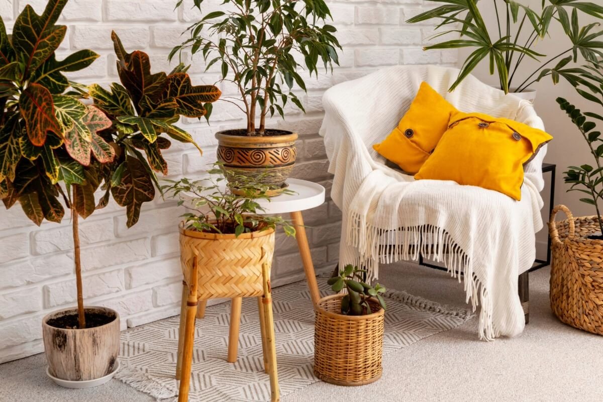 sala com decoracao rustica