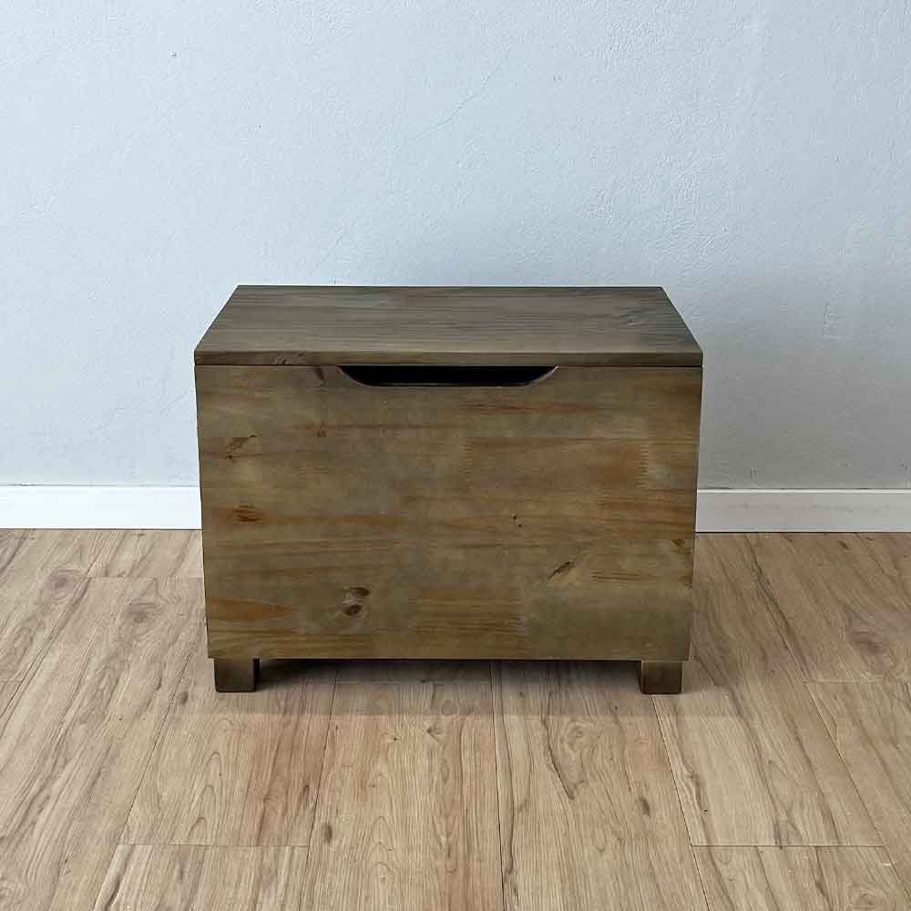 bau banco multiuso de madeira pinus pequeno tabaco6