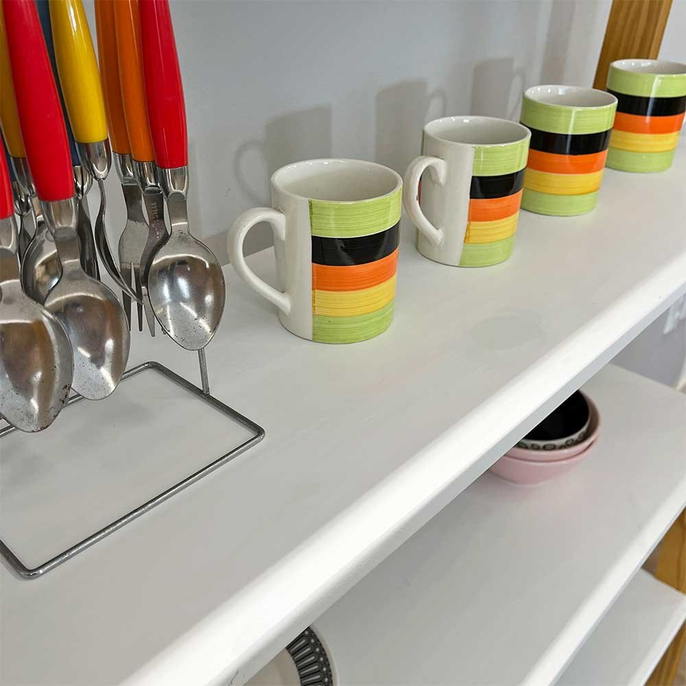 estante a 6 prateleiras de madeira pinus linea ample branco e nozes6