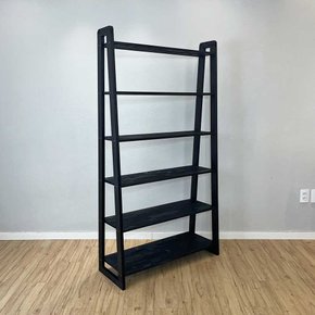 estante a 6 prateleiras de madeira pinus linea ample carvalho e preto4