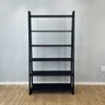 estante a 6 prateleiras de madeira pinus linea ample carvalho e preto5
