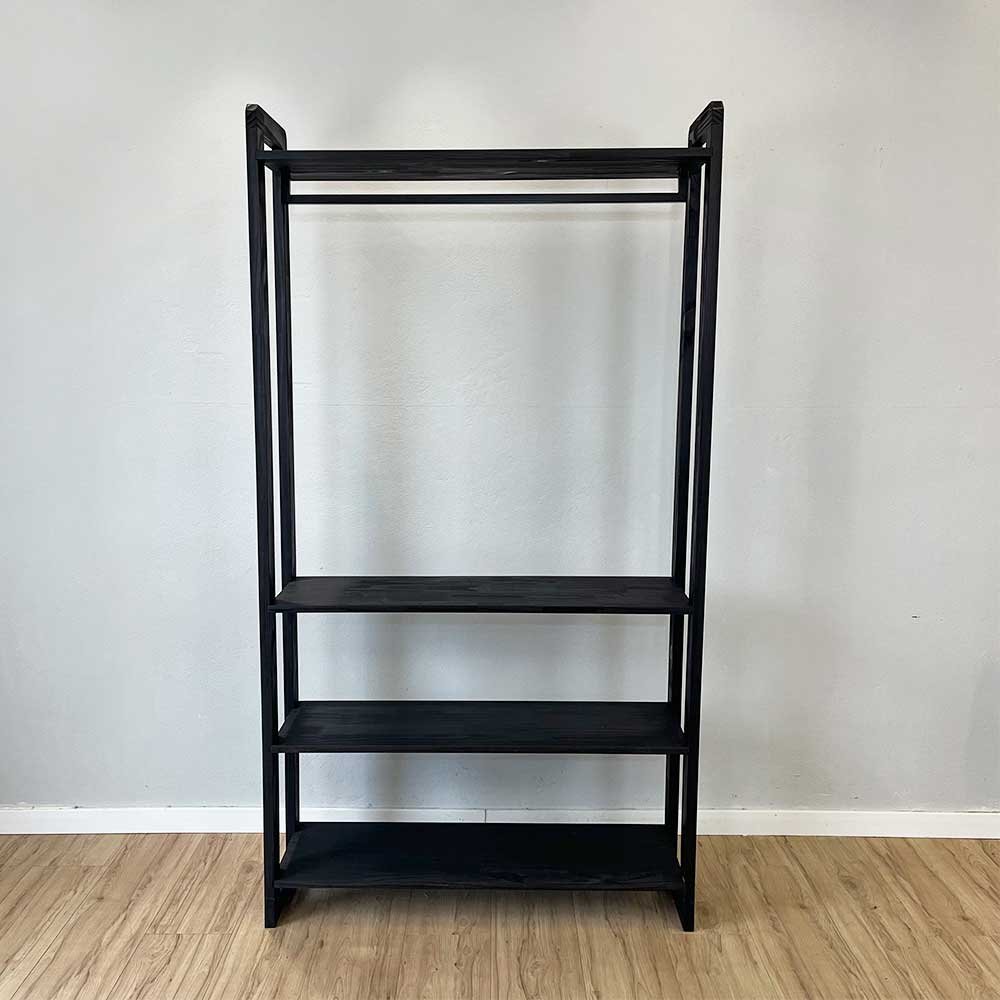 arara de roupas de madeira pinus linea ample preto5