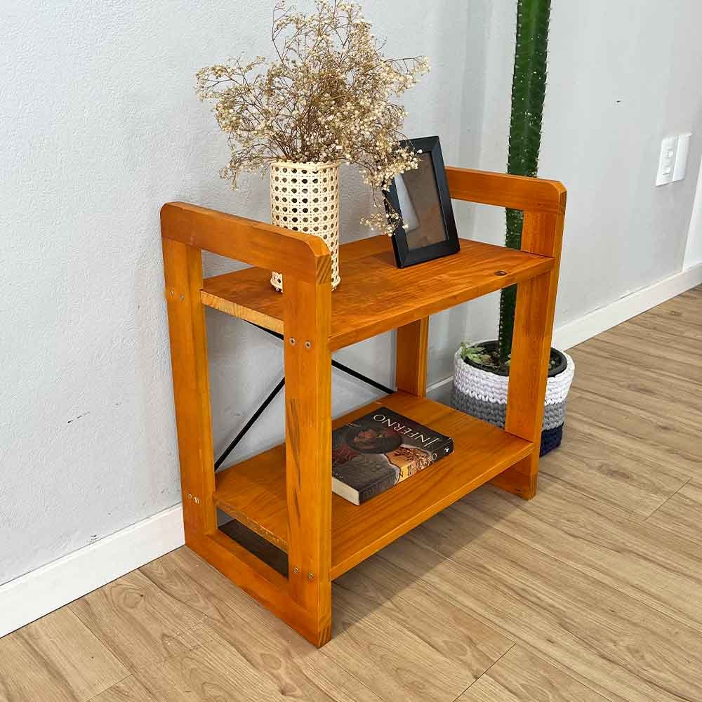 10 mesa lateral de madeira pinus linea carvalho