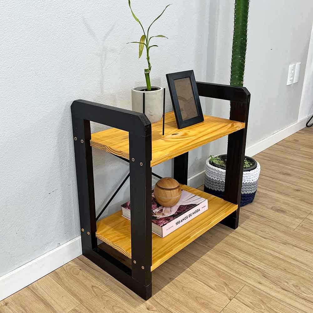 mesa lateral de madeira pinus linea nozes e preto3