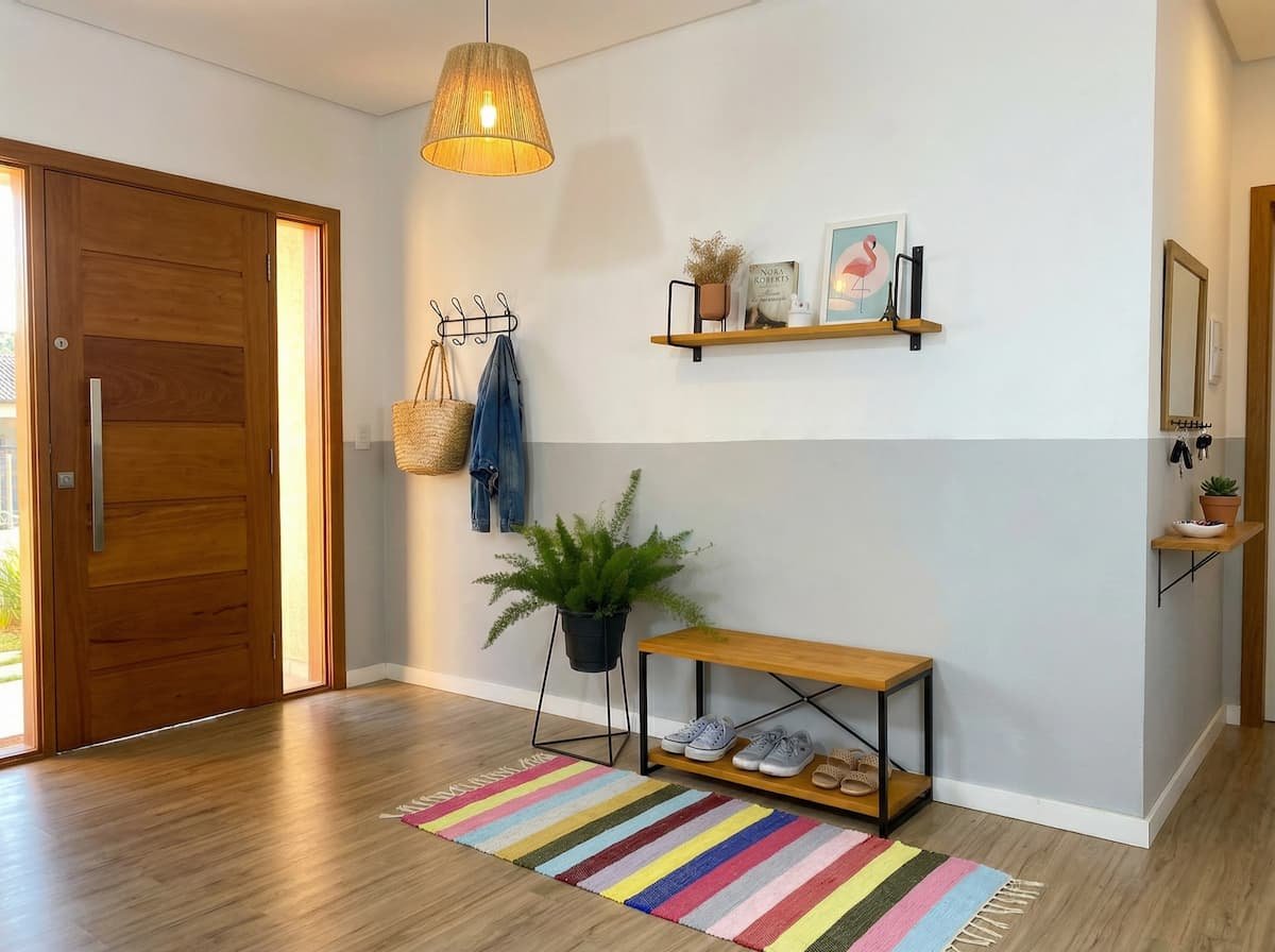 sapateira em hall de entrada