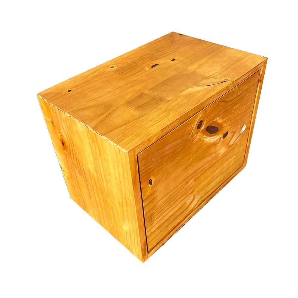 nicho de madeira pinus com porta carvalho3