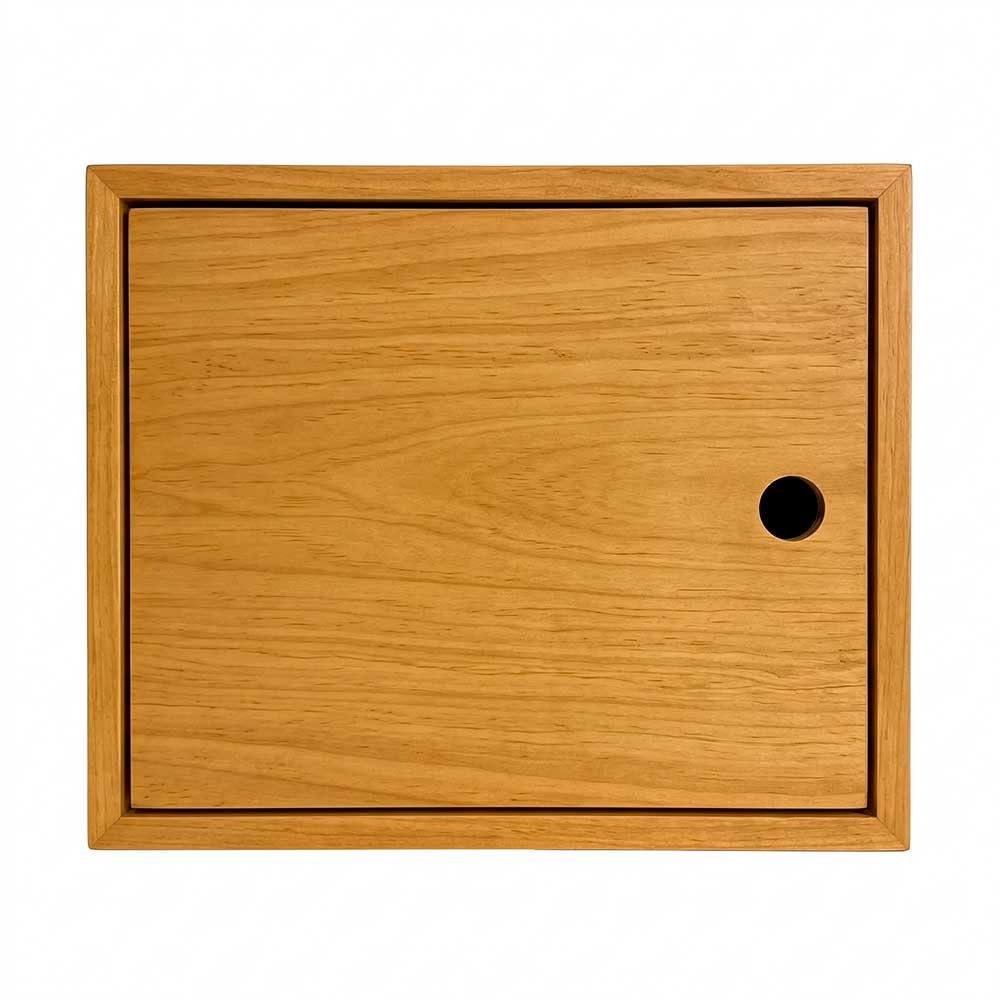 nicho de madeira pinus com porta nozes