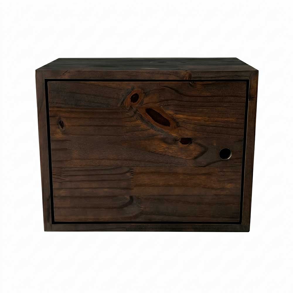 nicho de madeira pinus com porta tabaco