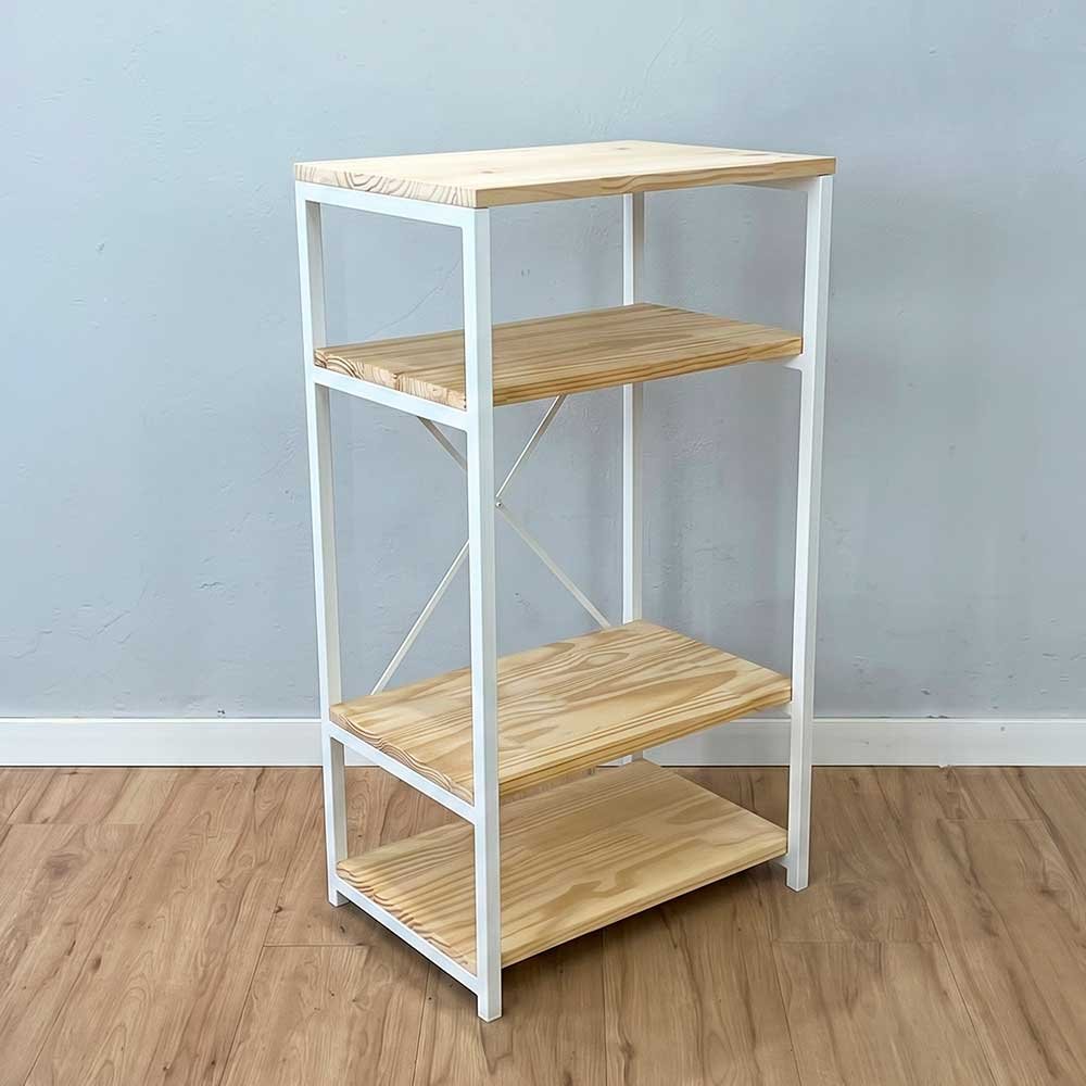 aparador industrial de ferro e madeira style slim branco2