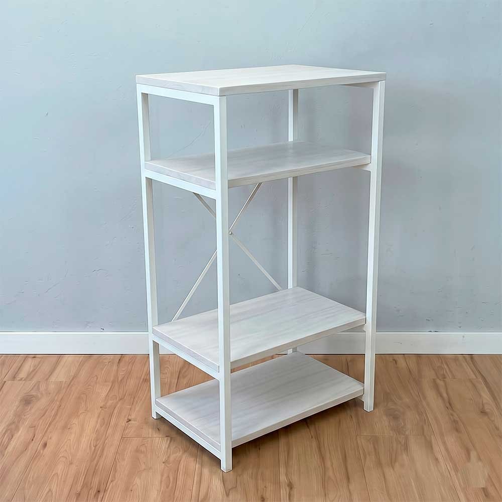 aparador industrial de ferro e madeira style slim branco2