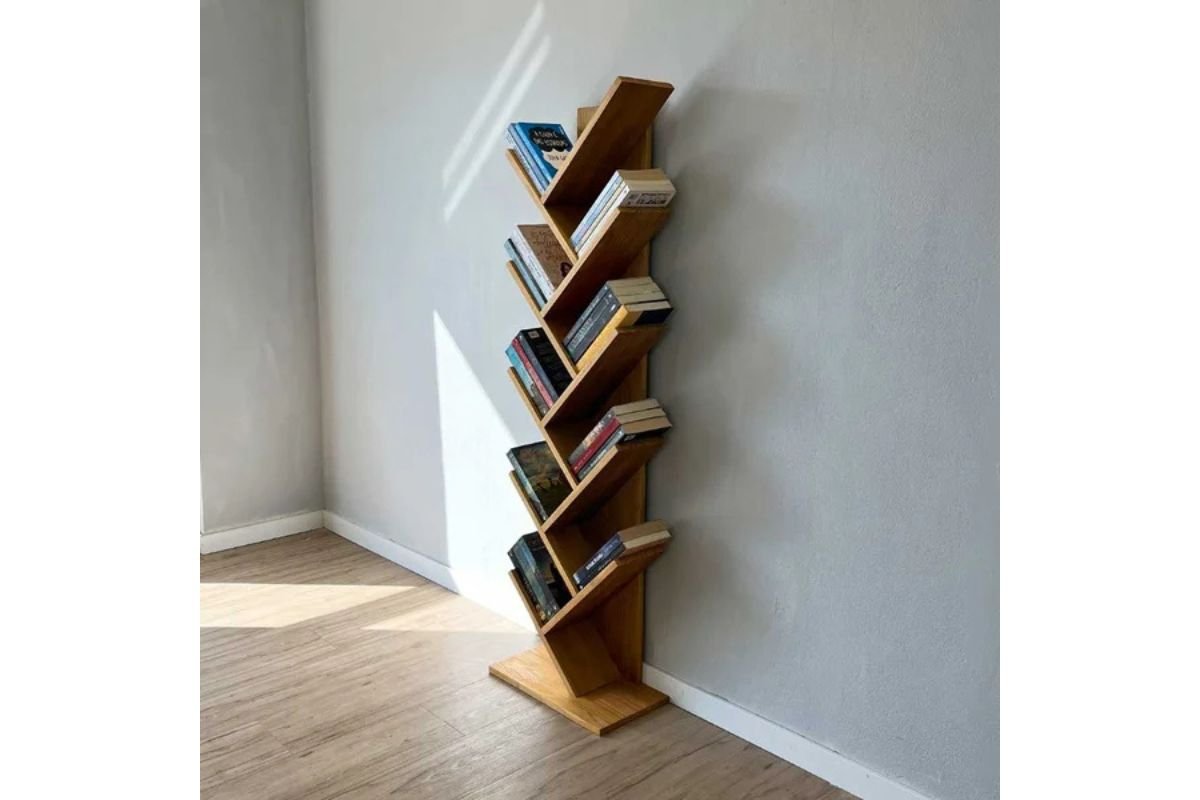 estante com livros
